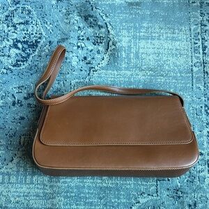 Ann Taylor Tan Leather Shoulder Bag